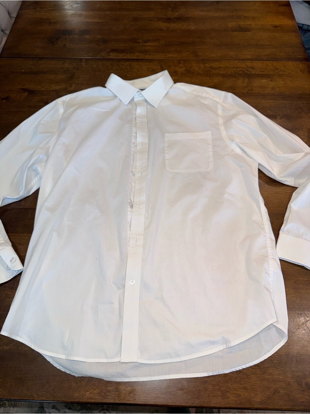 George White Men's Dress Shirt with Chest Pocket